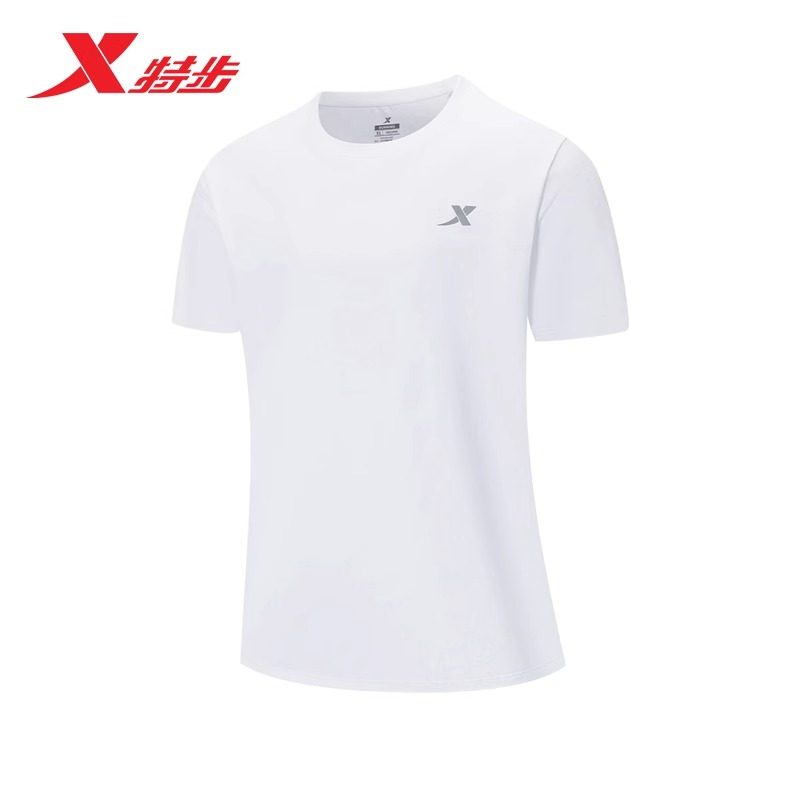 特步男子T恤2025夏季新款冰丝速干透气运动健身圆领休闲短袖上衣,运动服/休闲服装,运动T恤,淘宝优惠券,粉丝福利购,淘宝优惠卷