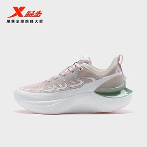 特步风火鞋跑步鞋女鞋冬季新款皮面软底减震休闲鞋运动鞋女子跑鞋