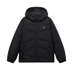 特步CHINA运动羽绒服男士2025冬季新款热反射防风保暖加厚外套男