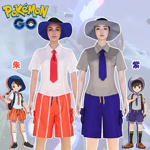 朱橘子扮演服cos服学院葡萄带帽子全套学院紫cosplay游戏宝可梦