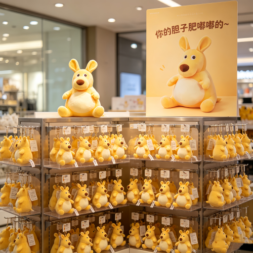 黄皮鼠鼠肥嘟嘟可发声钥匙扣