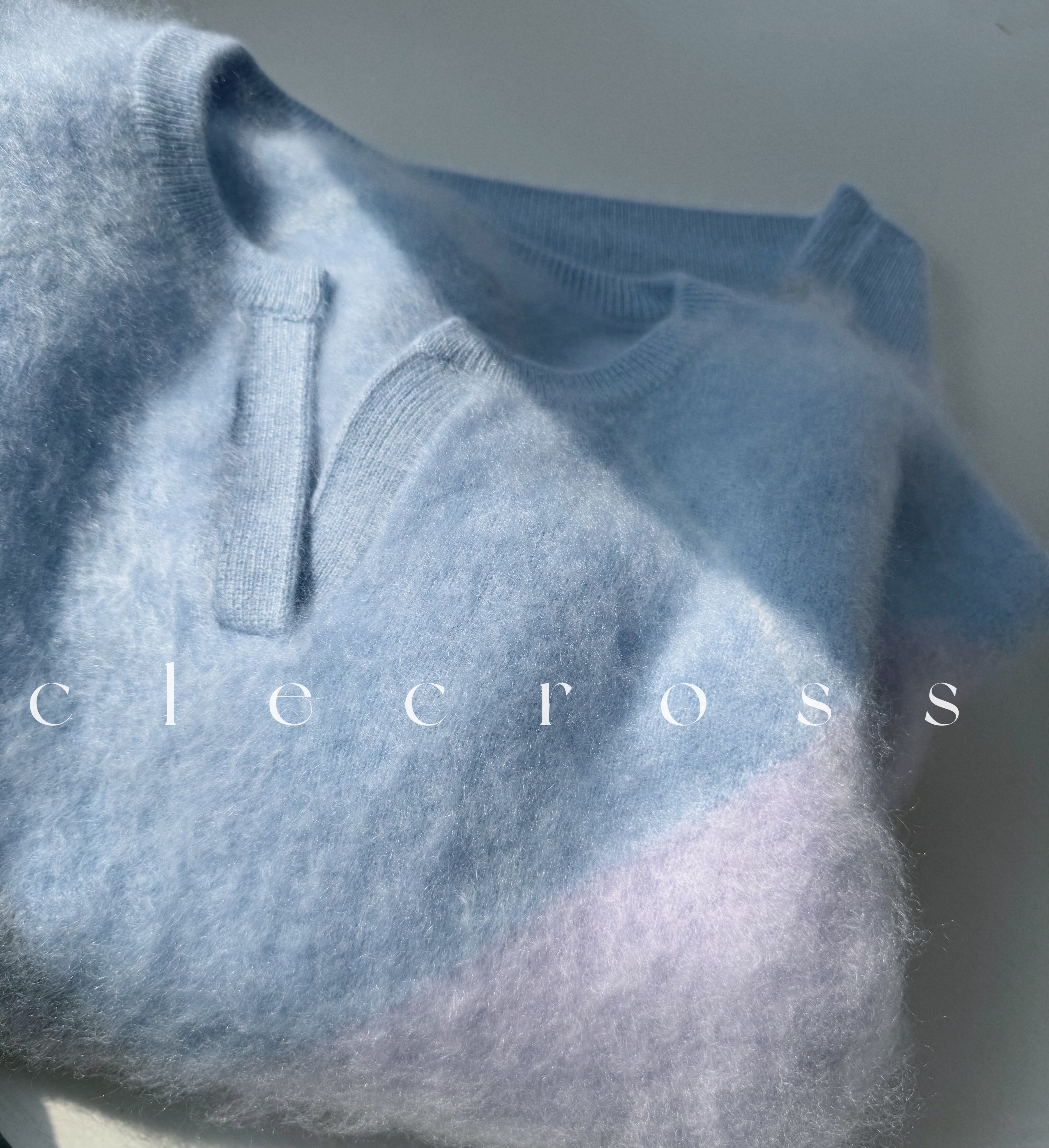 【昏明认朝暮】 绝美三色混纱格  温暖优雅 100羊绒长绒亨利领D级