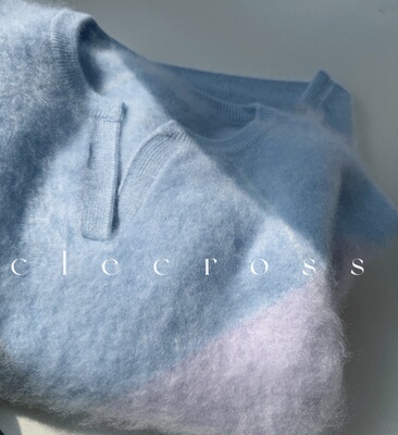 【昏明认朝暮】 绝美三色混纱格  温暖优雅 100羊绒长绒亨利领D级