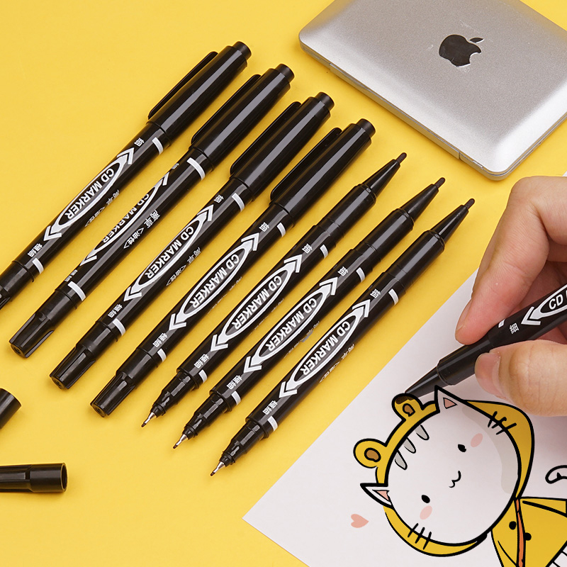 双头油性笔大小双头勾线笔美术