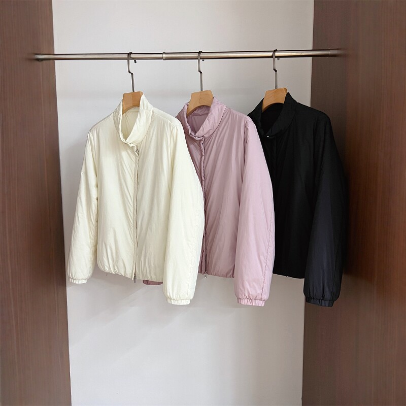 超轻羊毛小泡芙 立领短款面包服防水棉服棉衣轻薄保暖外套女秋冬