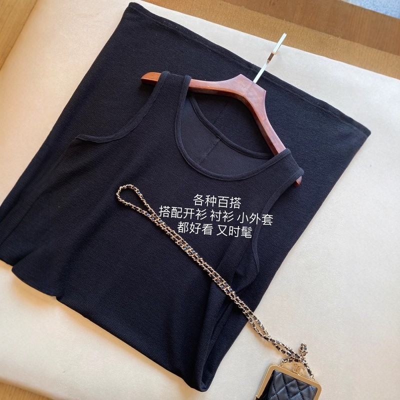 AMR UU◆搭配W~可单穿可内搭小黑裙显瘦背心长款连衣裙女春夏新