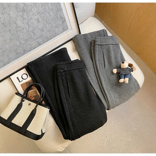 大叮自制闪闪超模懒人裤!双版羊毛3D立体剪裁微喇裤加绒休闲裤！