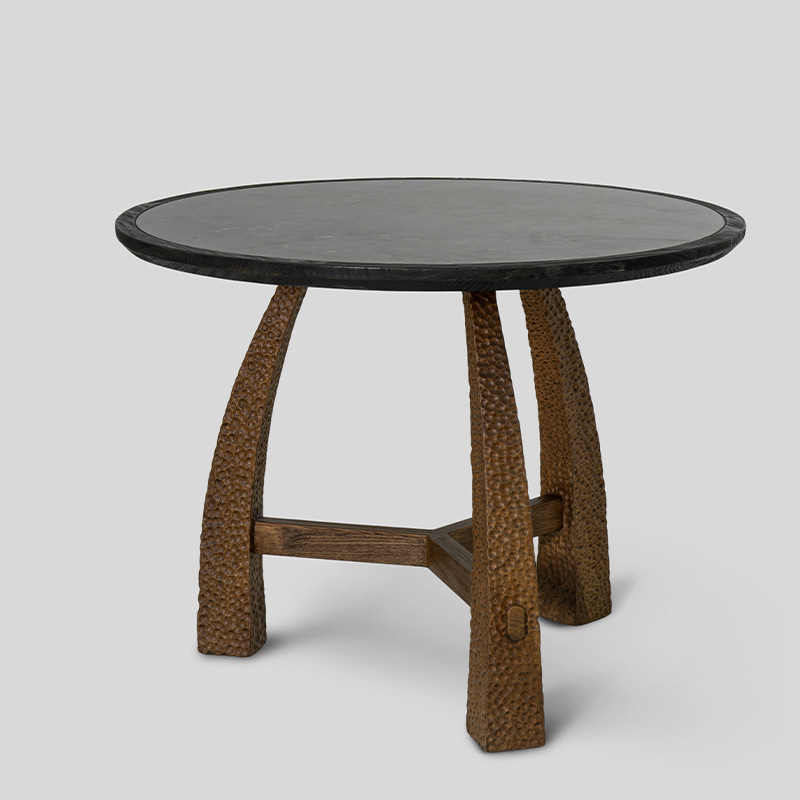 矶物边桌实木侘寂风装饰艺术