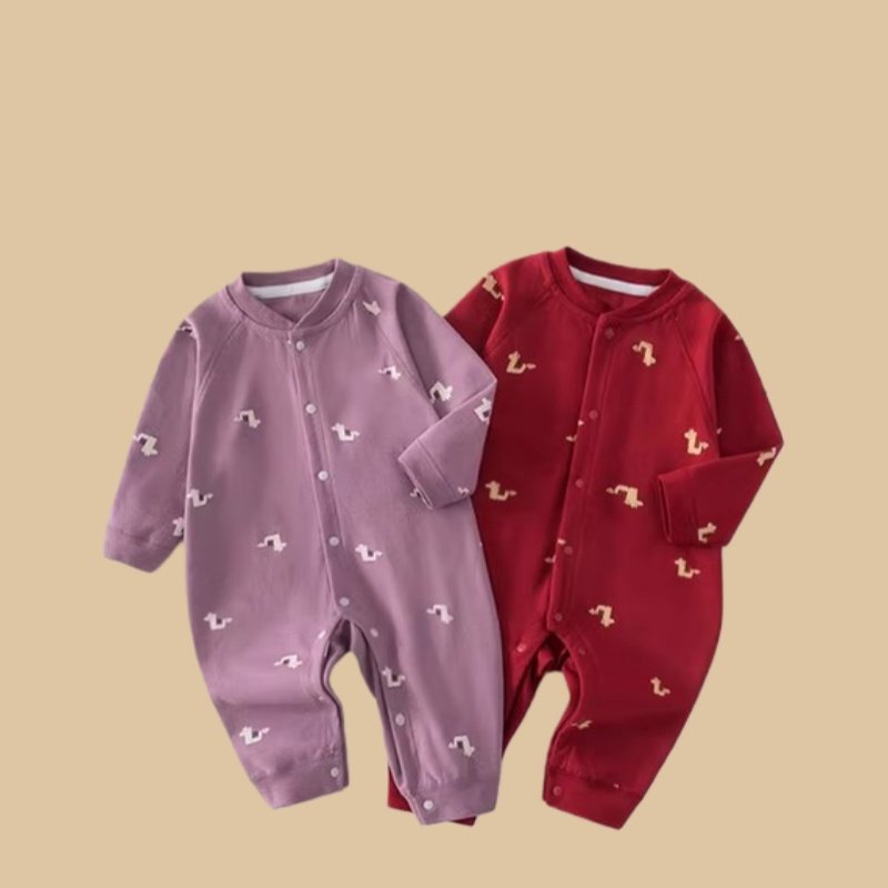 婧麒新生婴儿连体衣宝宝纯棉无骨对开冬季新年打底爬爬服长袖哈衣,女装/女士精品,连体衣/裤,淘宝优惠券,粉丝福利购,淘宝优惠卷