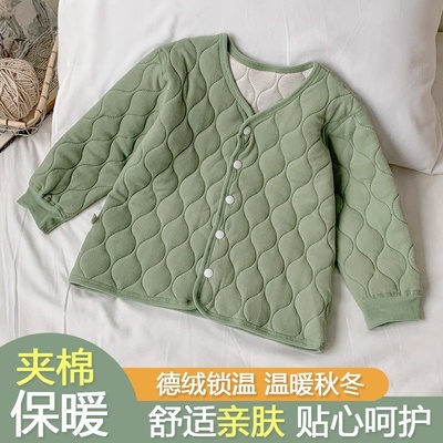 校服神器儿童加厚保暖上衣内胆棉衣秋冬男童女童棉服三层夹棉外套