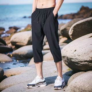 短裤男夏季2024新款冰丝外穿透气薄款宽松休闲运动工装大码七分裤