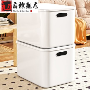 零食杂物收纳箱玩具整理筐家用桌面橱柜客厅置储物塑料箱收纳盒