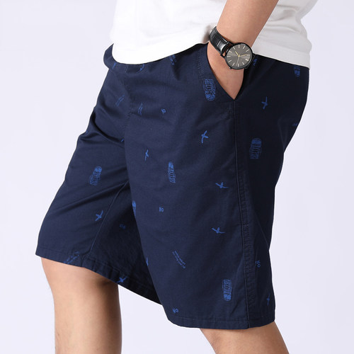 夏季中年男士纯棉运动薄款五分裤