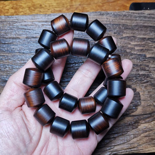 太行崖柏陈化雷击木料各种规格圆珠桶珠枣珠手串天然原木男女文玩