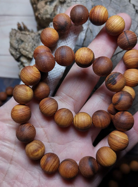 特价处理太行崖柏黑油料微瑕女士单圈两圈手串手链手持车挂手环