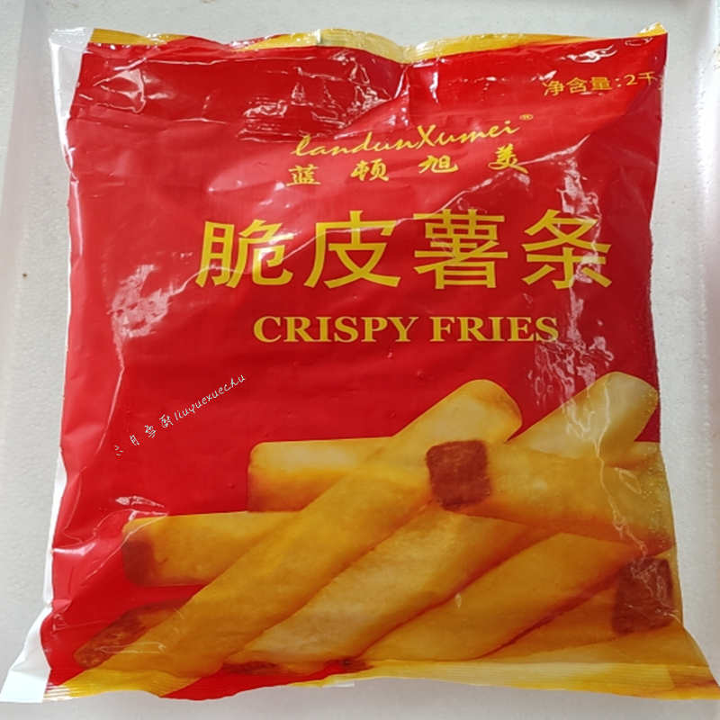 蓝顿旭美脆皮薯条雪川细粗薯条商用油炸空气炸锅速冻半成品食材