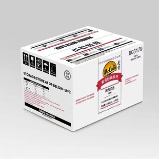 麦肯波纹薯粗细凯达薯条带皮薯角2kg冷冻半成品油炸空气炸锅商用