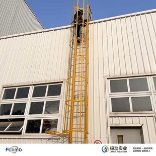 fclimb/福攀 8mm钢丝绳 不锈钢防坠落爬梯 铁塔 垂直生命线JV8米