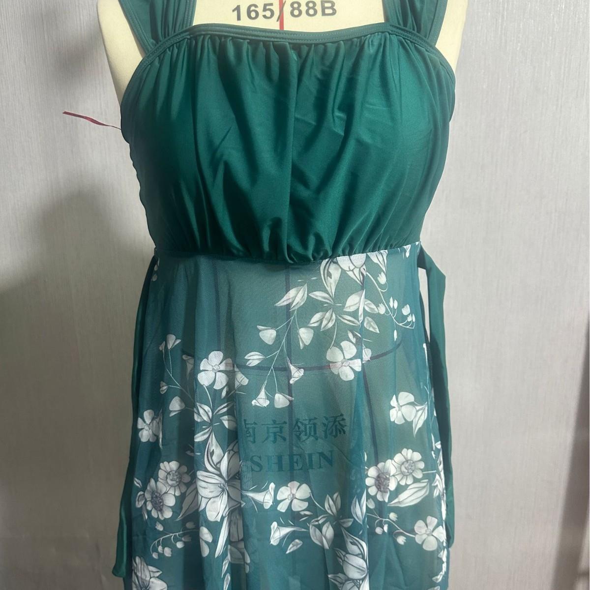 Sexy two-piece womens tankini plus size swimsuit short