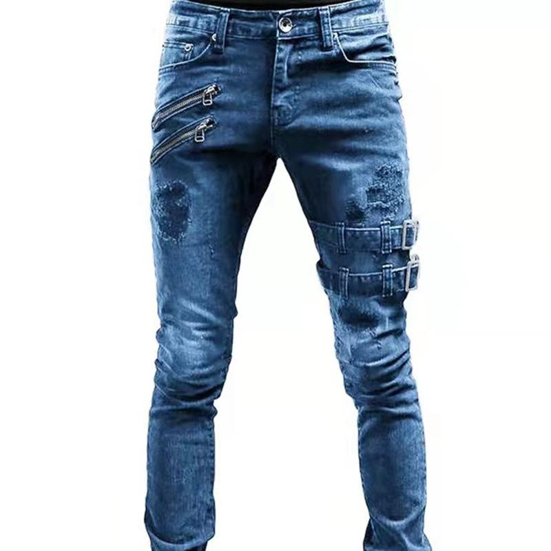 autumn cargo new pantalones mens jeans techwear jeans