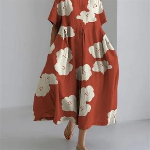 flower thin casual sleeves womens half print summer loose