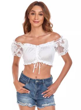 Oktoberfest clothing womens shirt Dingdong clothing small