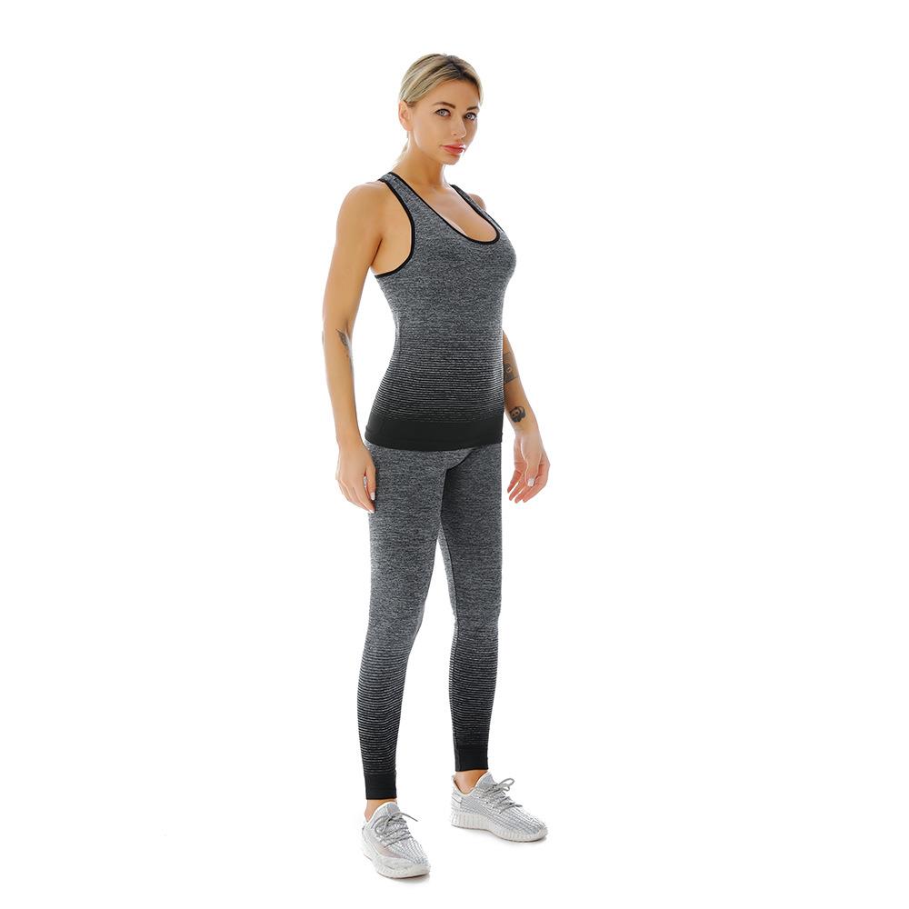 Fitness Cropped Suit Elastic Clothes Yoga Color Vest Super