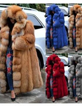 coat winter fur faux coat fur faux womens warm thick sell