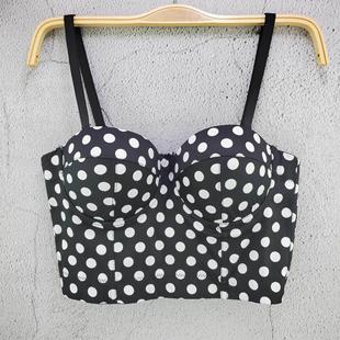 outer baring top camisole small trend slim navel short wear