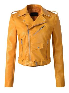 Womens leather jacket slim fit ladies leather jacket
