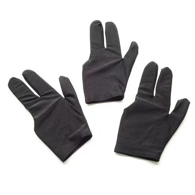 black pool spandex gloves gloves three-finger elastic