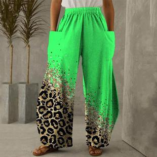 loose street print outdoor floral pants high ladies waisted