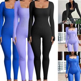 Neck Women for Sports Lifting Yoga Fit Slim Threaded Hip