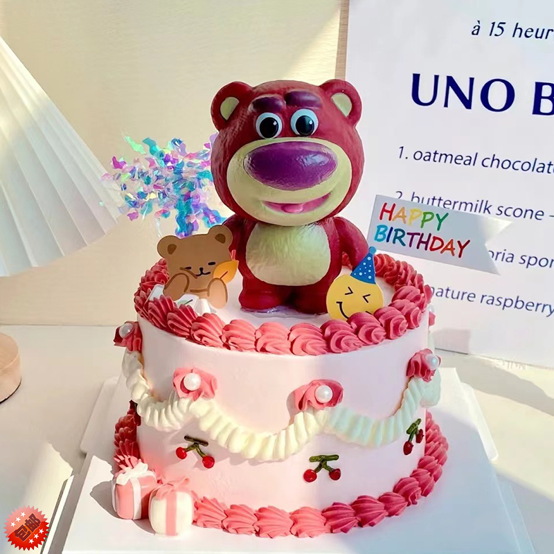 六一儿童节生日蛋糕草莓熊
