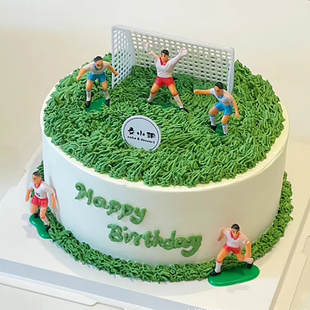 男孩最爱足球队球门生日蛋糕装饰摆件足球61六一儿童节男生烘焙