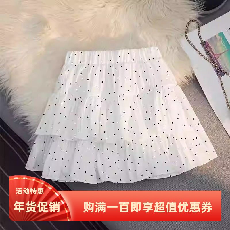 波点半身裙女2026新款夏季胖妹妹