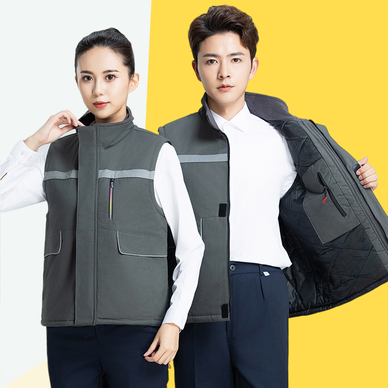 冬季棉马甲工作服车间工厂
