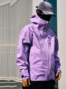 ENshadower隐蔽者结构拼色压胶防水冲锋衣城市户外宽松休闲外套男