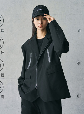 ENshadower隐蔽者立体结构暗纹肌理西装夹克宽松廓形休闲外套开衫