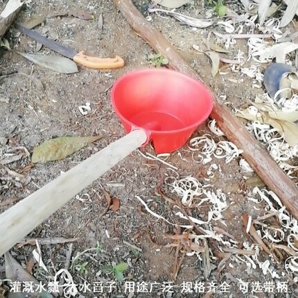 挖水瓢掏粪神器农用灌溉浇灌瓢老式粪勺外插柄打捞勺粪瓢长柄泼掏