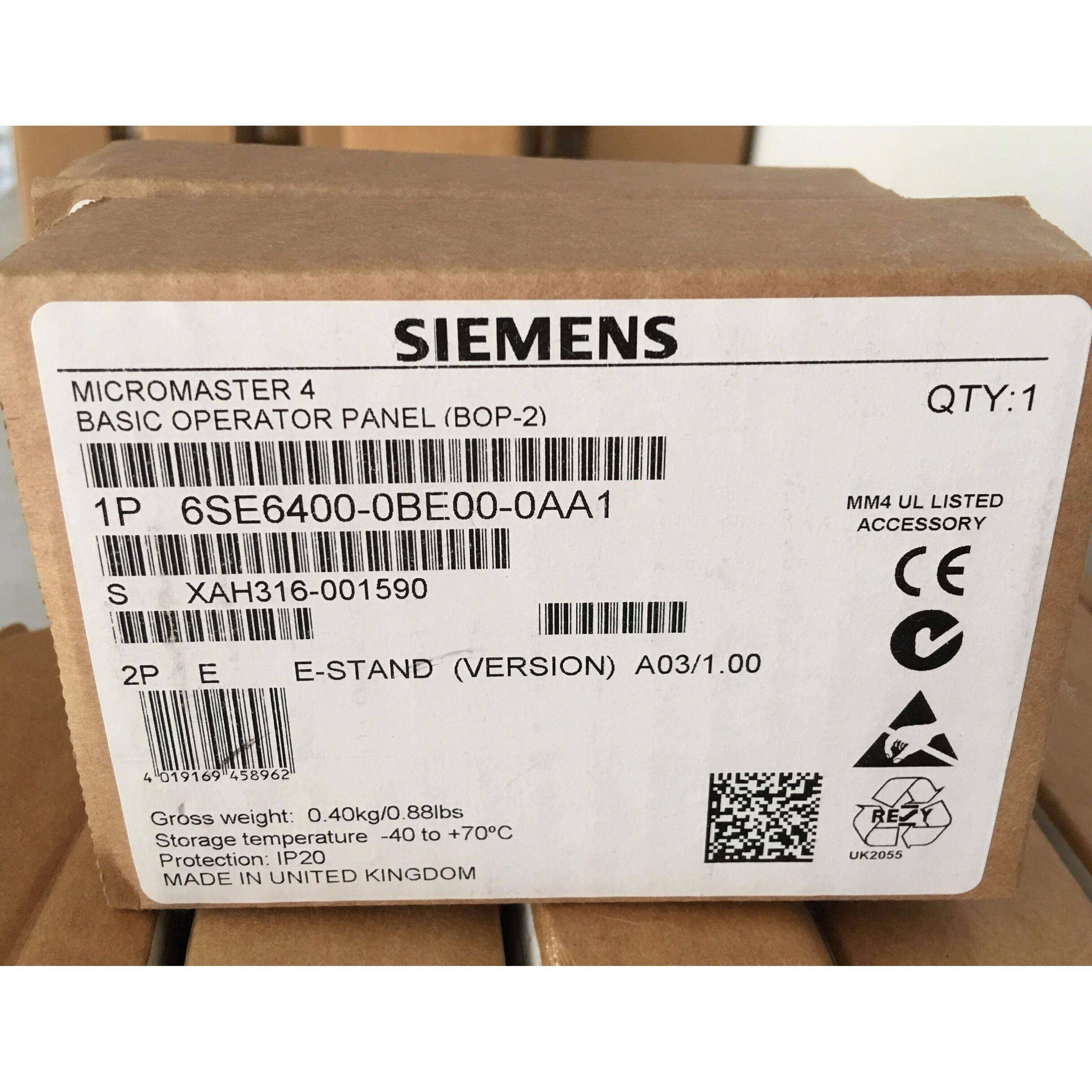 6SE6400-0BE00-0AA1西门子MM4基础操作面板2(BOP-2)