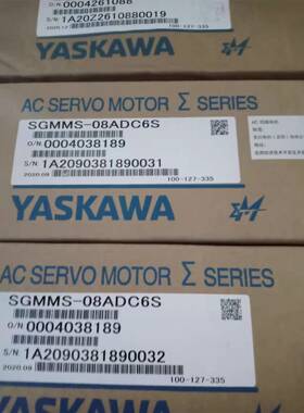 全新原装安川 SGMMS-08ADC6S 750W伺服电机 马达 现货