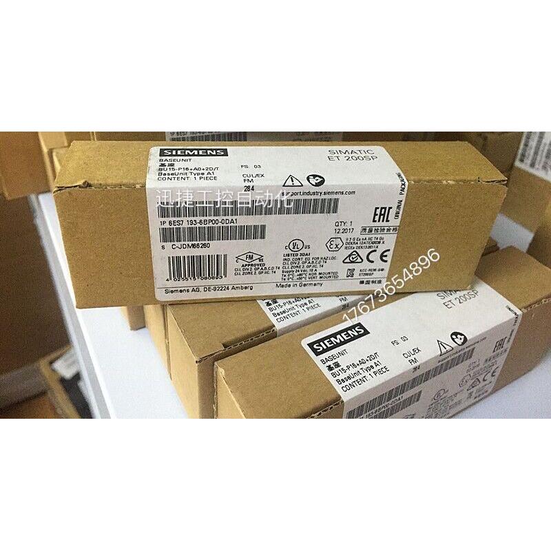 6ES7193-6BP00-0DA1西门子ET200SP基础单元BU15-P16+A0+2D/T