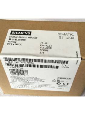 6ES7222-1BF32-0XB0西门子S7-1200数字输出模块SM1222 8DO24VDC