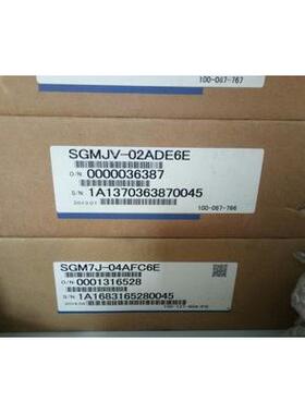 安川200W带刹车伺服电机SGMJV-02ADE6E全新原装现货包邮，秒发！