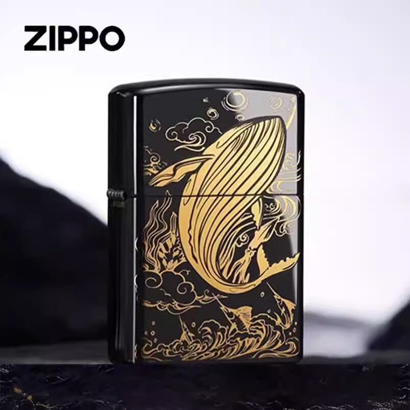 zippo打火机山海经礼盒套装玄冥鲲鹏凌霄蟹龟煤油高档送男友礼物