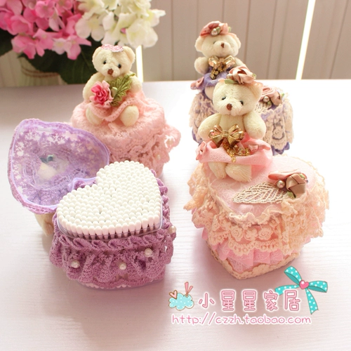 Мультяшные ватные палочки, милая креативная коробка, с медвежатами