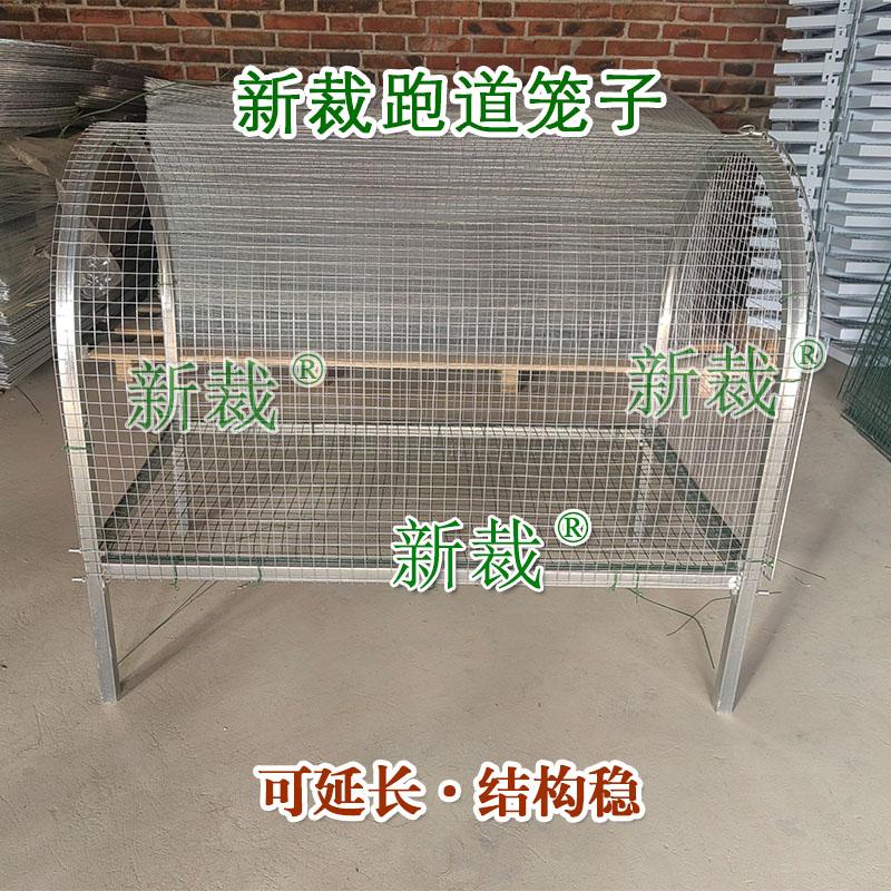 新裁兔子跑道笼子长条养殖笼养兔隧道笼子户外离地有腿电焊网笼子