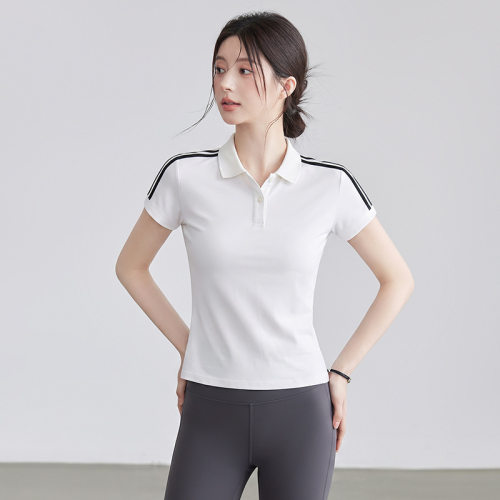 瑜伽服上衣POLO衫气质学院风上衣
