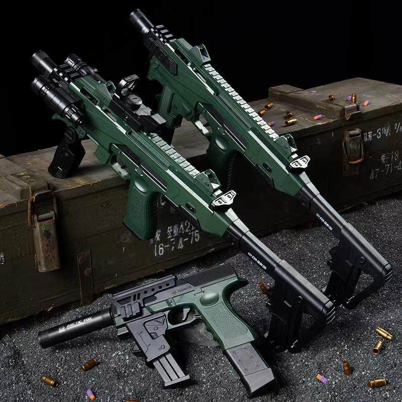 千变格洛克软弹枪北极狐战术格洛克短款小枪千变手枪卡宾套件diy